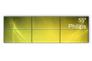  Фото видеостена 3x2 philips 55" 55bdl4107x/00 - фото 2